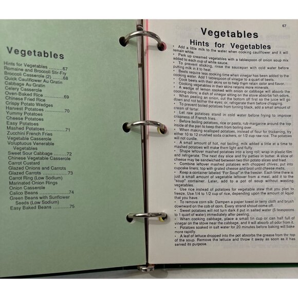 Immanuel Lutheran Church Cookbook 1987 Vtg Recipe Collection Ring Bound Canning - Picture 8 of 16